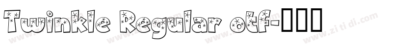 Twinkle Regular otf字体转换